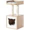 Pawsmark Cat Tree Play House Condo Cube Cave, Platform, Scratcher Post and Ball Toy QI003734 - alternate 8